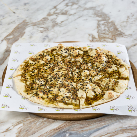  Homemade Khubus with Zaatar